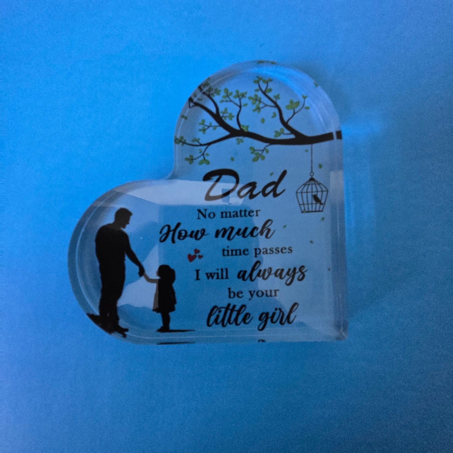 Dad Heart Shaped Ornament